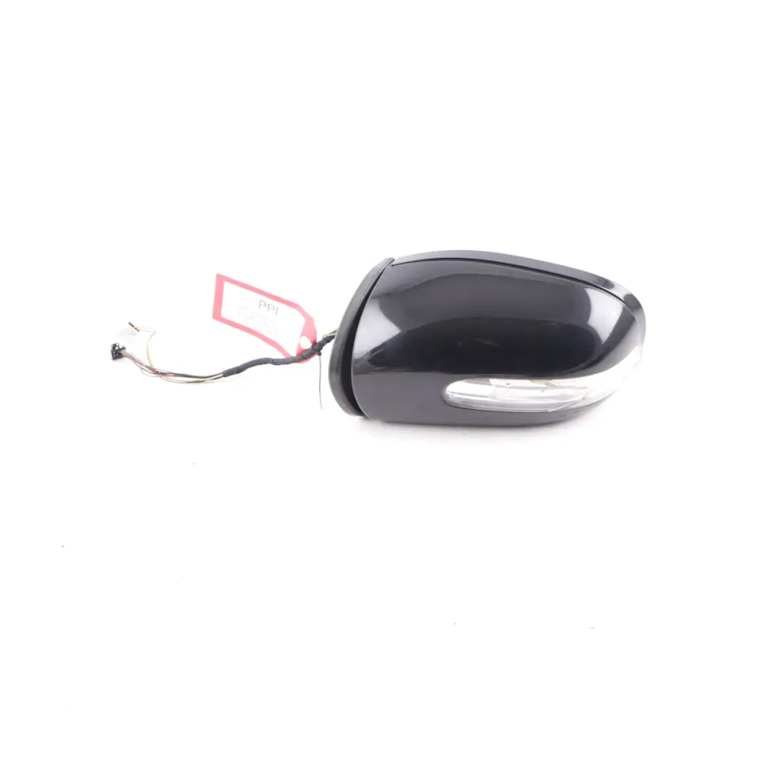 Mercedes W203 Wing Mirror Power Fold Door Left N/S Obsidian Black Metallic - 197