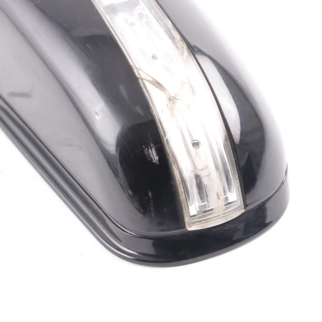 Mercedes W203 Wing Mirror Power Fold Door Left N/S Obsidian Black Metallic - 197