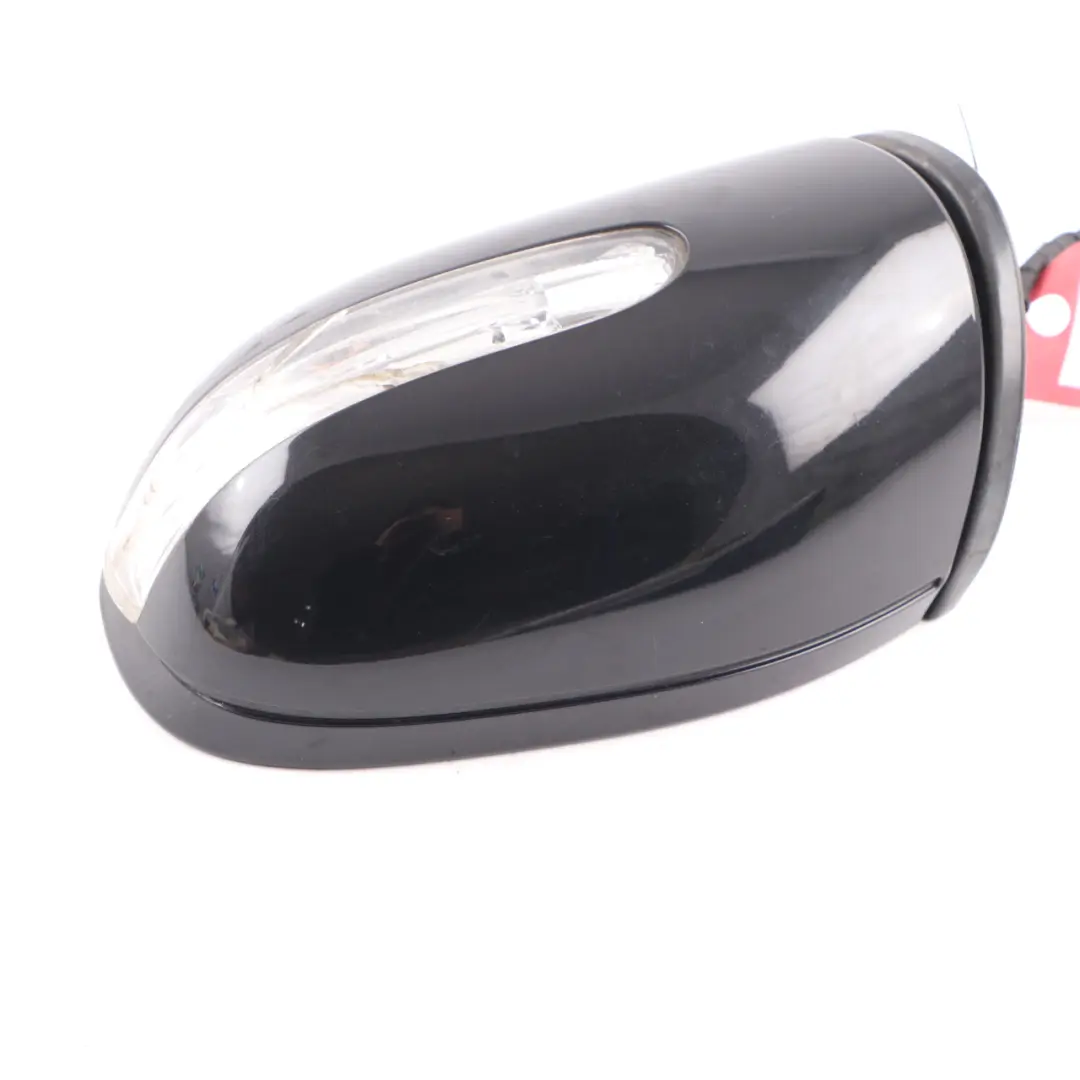 Mercedes W203 Wing Mirror Power Fold Door Left N/S Obsidian Black Metallic - 197