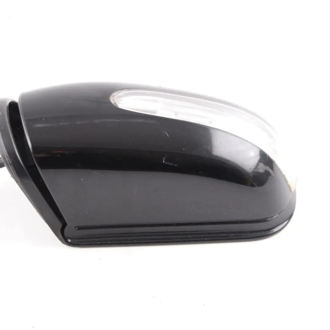 Mercedes W203 Wing Mirror Power Fold Door Left N/S Obsidian Black Metallic - 197