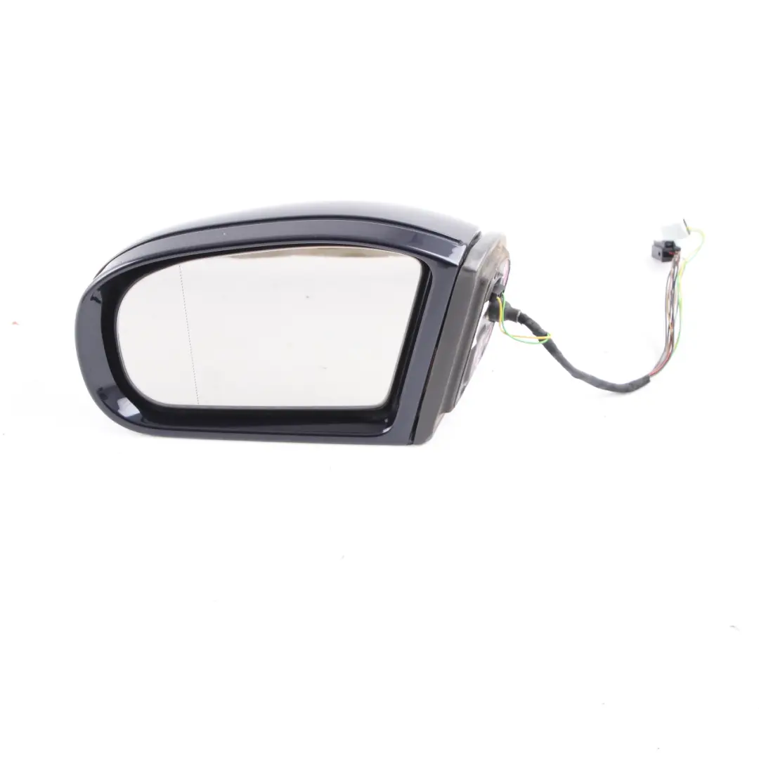 Mercedes W203 Wing Mirror Power Fold Door Left N/S Outside Tanzanite Blue - 359