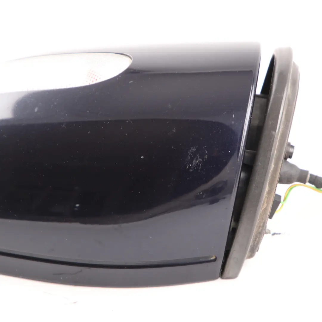 Mercedes W203 Wing Mirror Power Fold Door Left N/S Outside Tanzanite Blue - 359