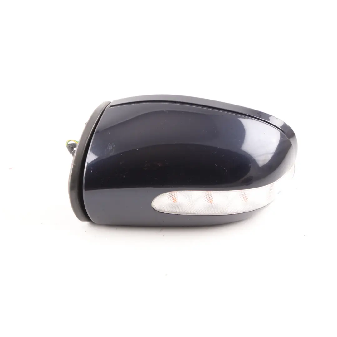 Mercedes W203 Wing Mirror Power Fold Door Left N/S Outside Tanzanite Blue - 359