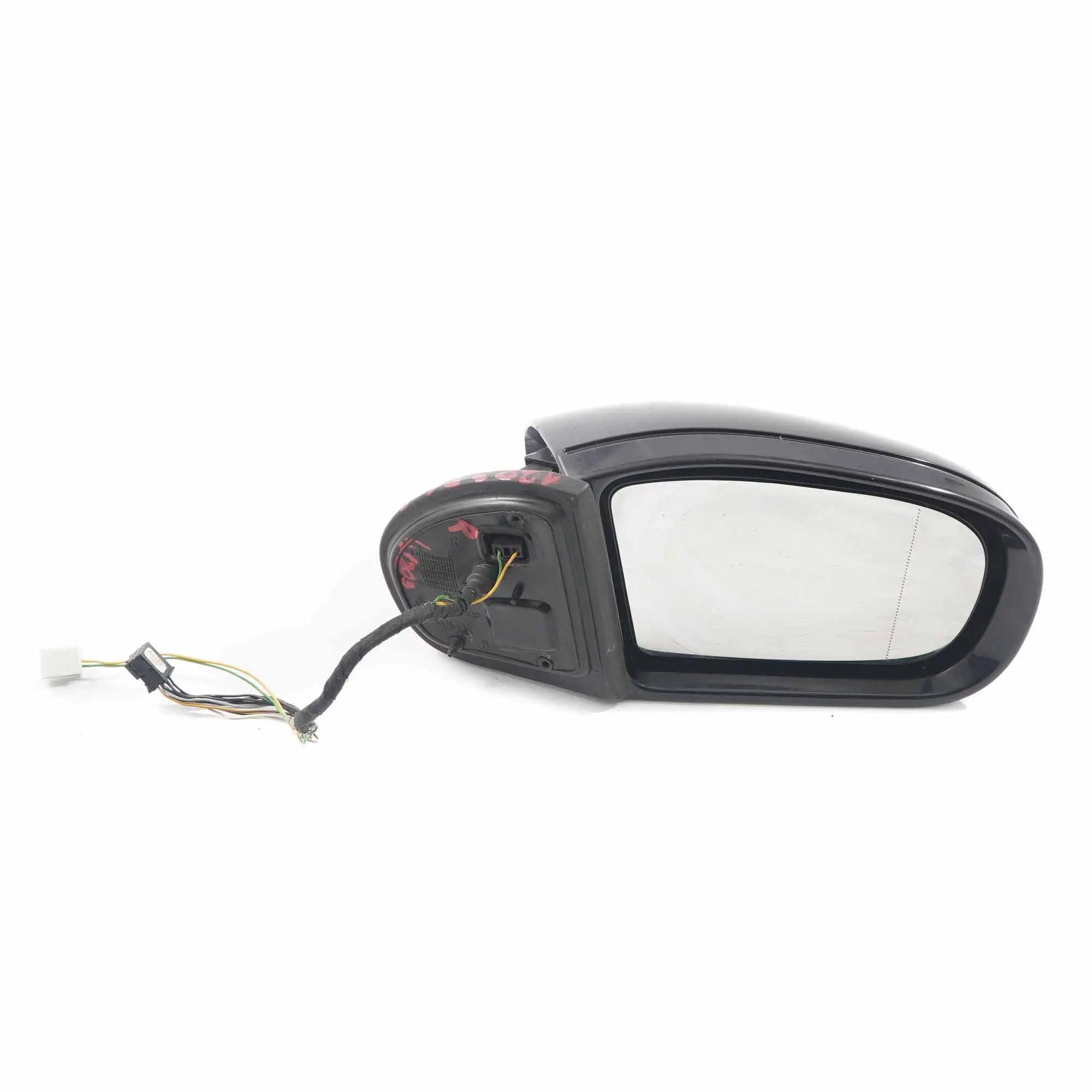 Mercedes W203 Wing Mirror Power Fold Door Right O/S Diamond Black Metallic - 768