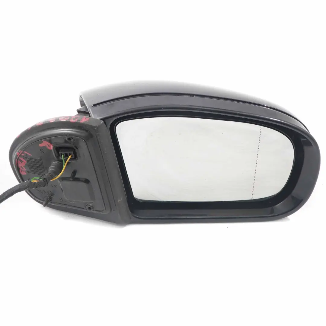 Mercedes W203 Wing Mirror Power Fold Door Right O/S Diamond Black Metallic - 768