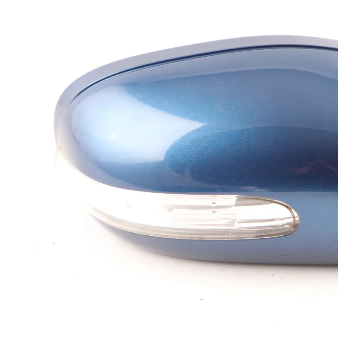 Mercedes W203 Wing Mirror Door Right O/S Auto Dip Power Fold Jaspis Blue - 345