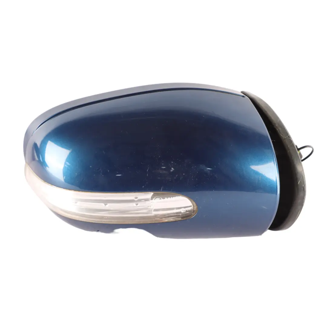 Mercedes W203 Wing Mirror Door Right O/S Auto Dip Power Fold Jaspis Blue - 345