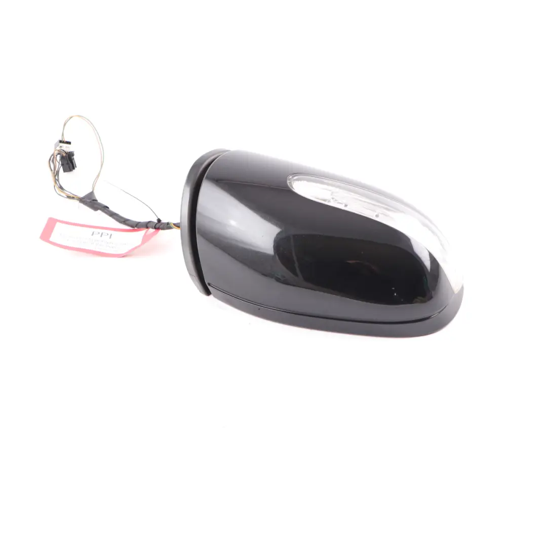 Mercedes W203 Wing Mirror Door Right O/S Auto Dip Power Fold Obsidian Black 197