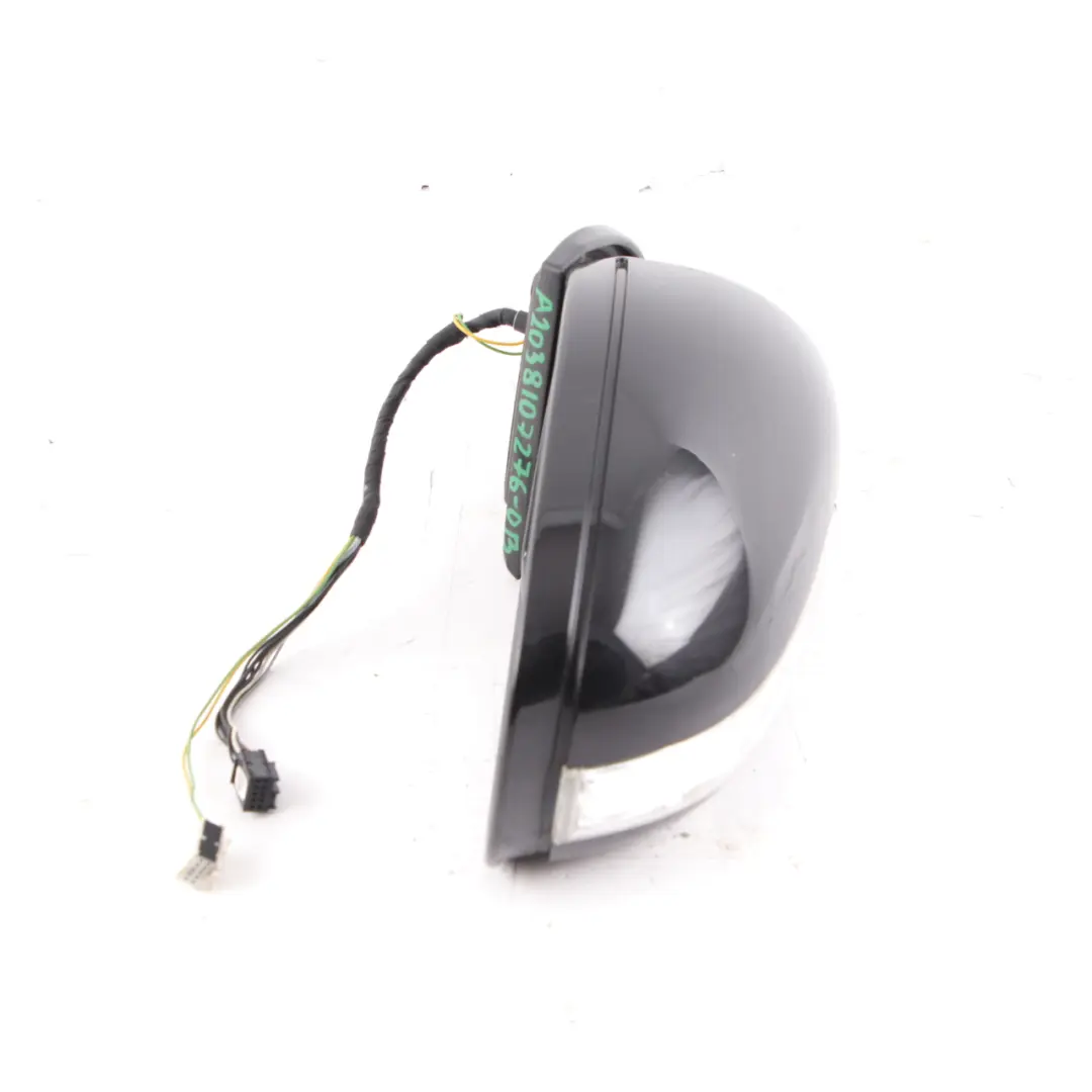 Mercedes W203 Wing Mirror Door Right O/S Auto Dip Power Fold Obsidian Black 197