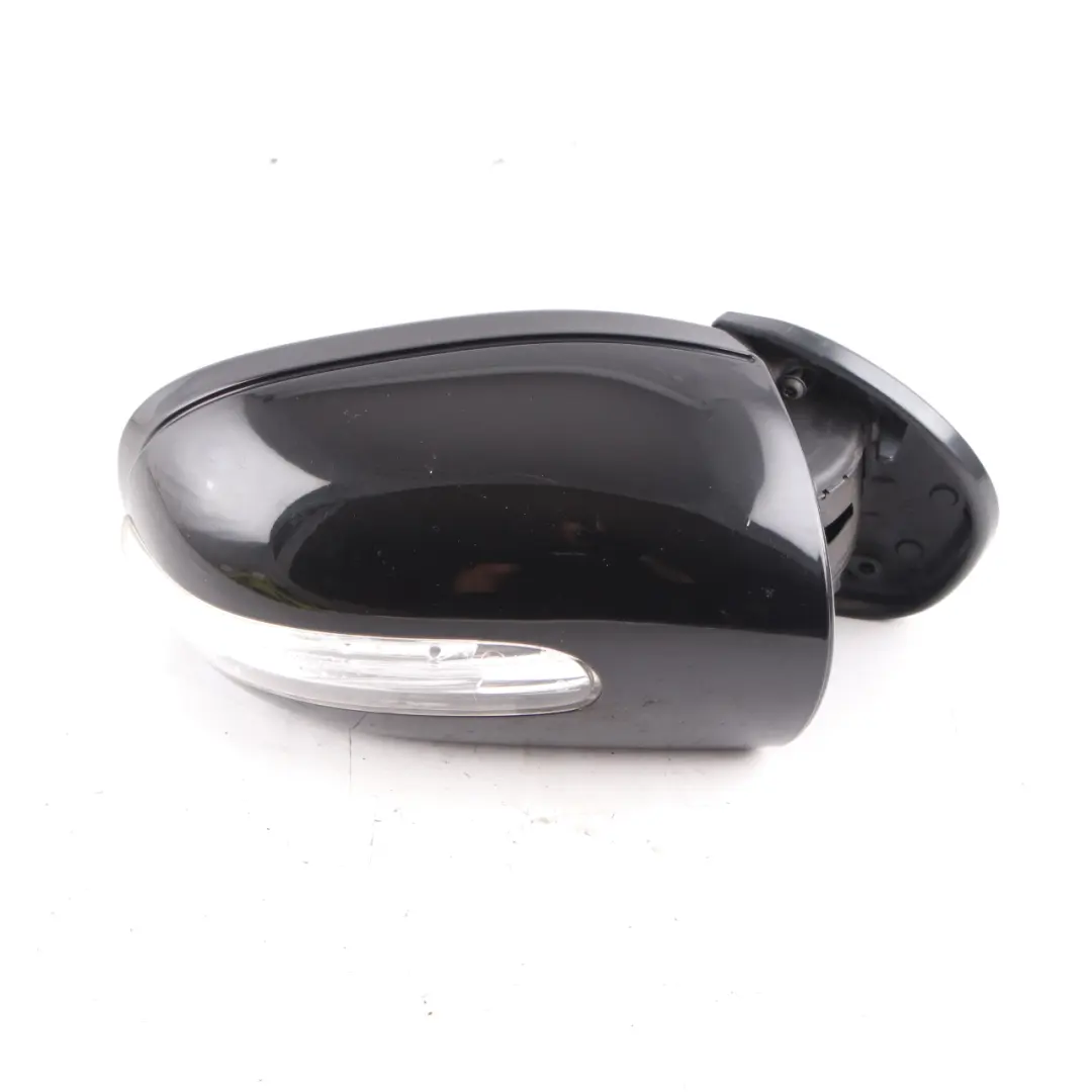 Mercedes W203 Wing Mirror Door Right O/S Auto Dip Power Fold Obsidian Black 197