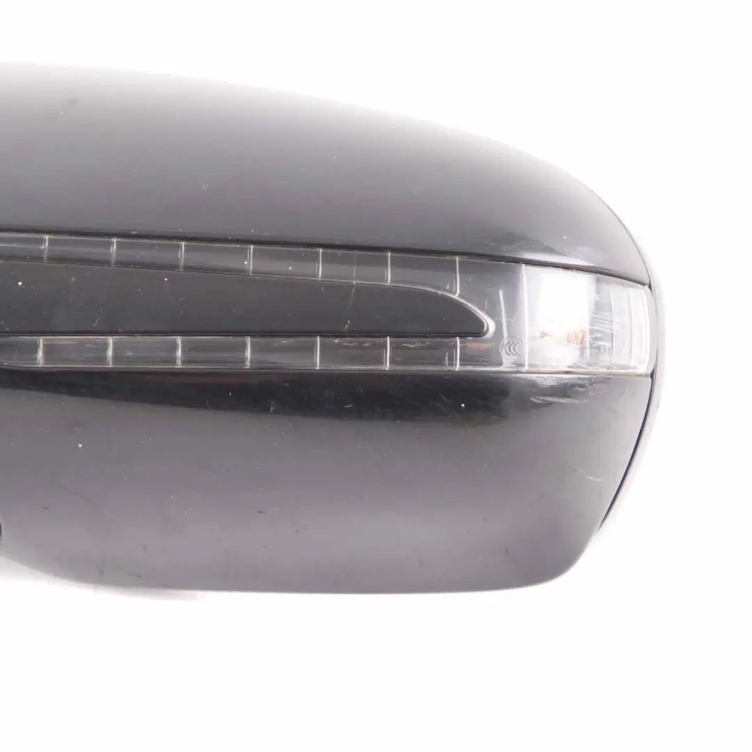 Mercedes CL203 Wing Mirror Power Fold Left Door N/S Obsidian Black Metallic 197