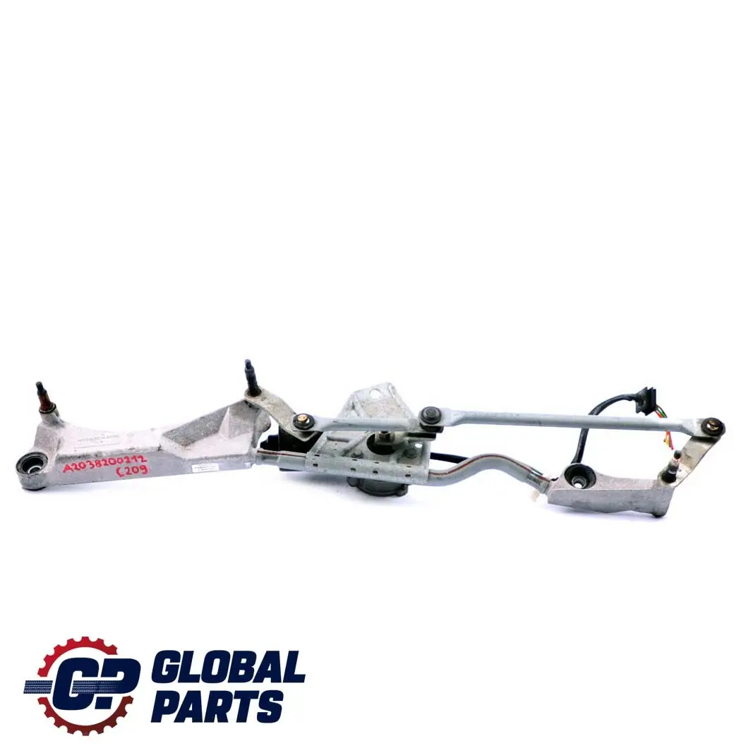 Mercedes CLK-Class C209 W209 Windscreen Wiper Linkage Motor System A2038200212