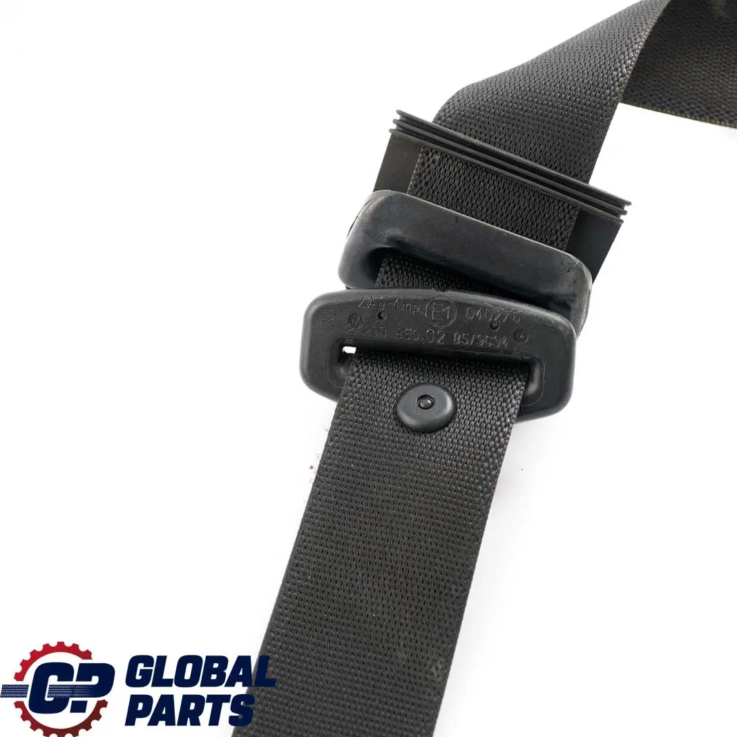 Mercedes-Benz C-Class W203 Front Right O/S Side Seat Belt Black A2038607085