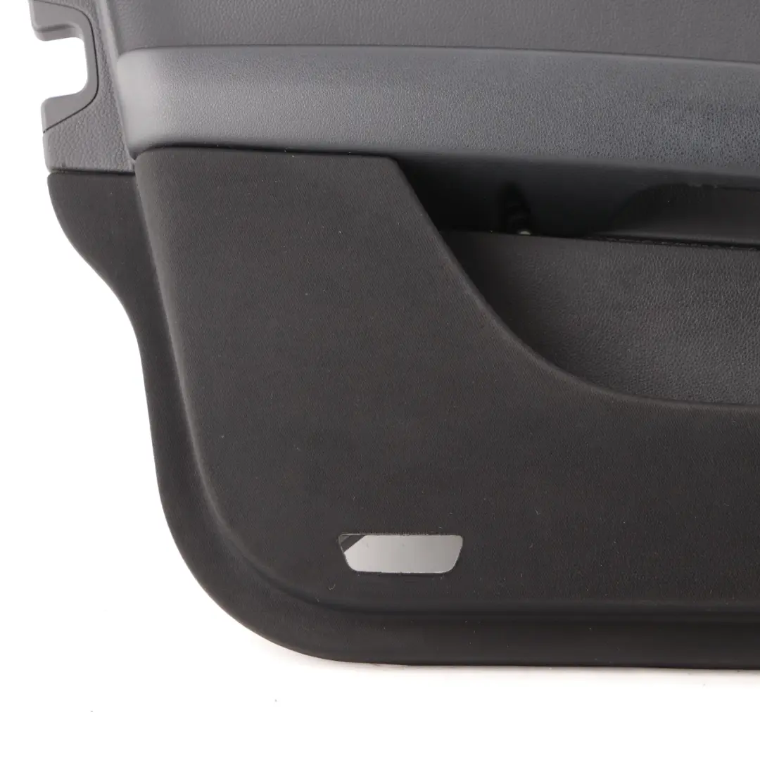 Mercedes-Benz C-Class W204 Front Left N/S Door Card Trim Panel Black Leather