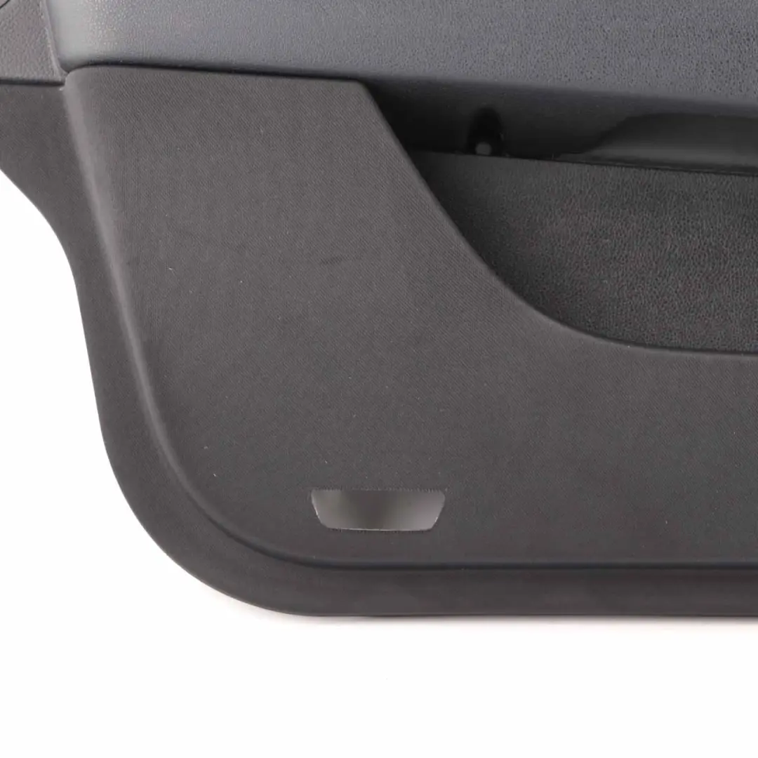 Mercedes W204 Front Left N/S Door Card Trim Panel Covering Black Cloth Fabric