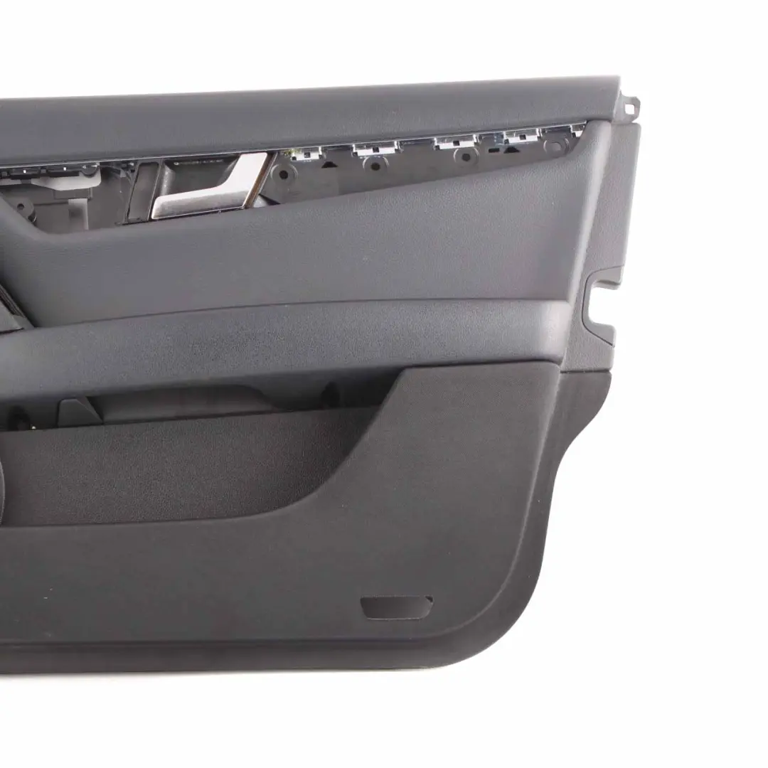 Mercedes W204 Door Card Front Right O/S Trim Panel Covering Black Cloth Fabric