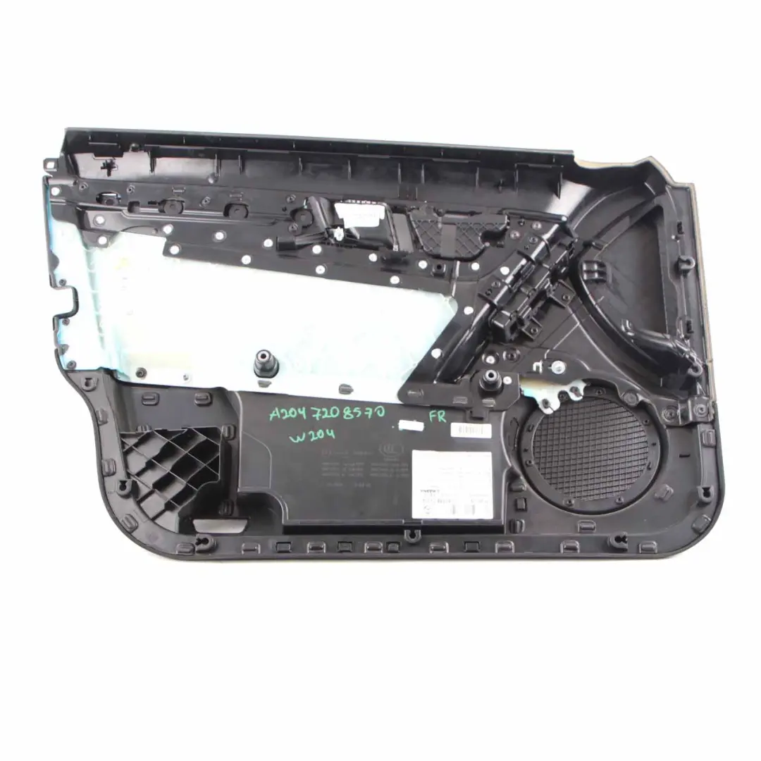 Mercedes W204 Door Card Front Right O/S Trim Panel Covering Black Cloth Fabric