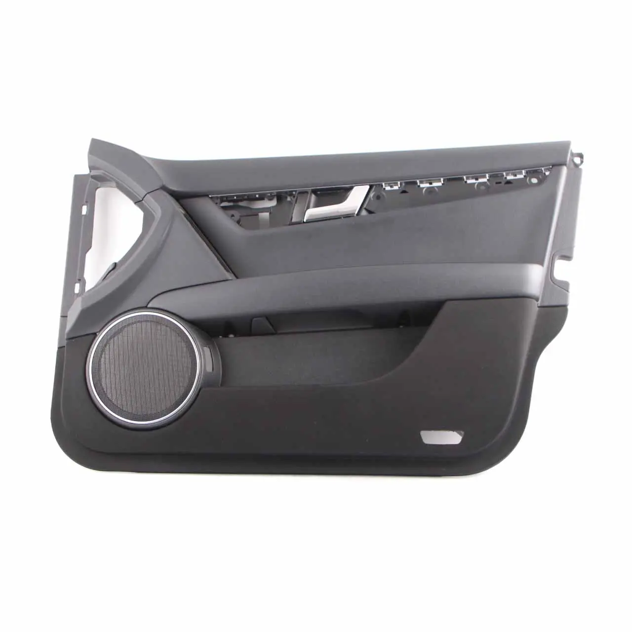 Mercedes W204 Front Right O/S Door Card Trim Panel Black Imitation Leather