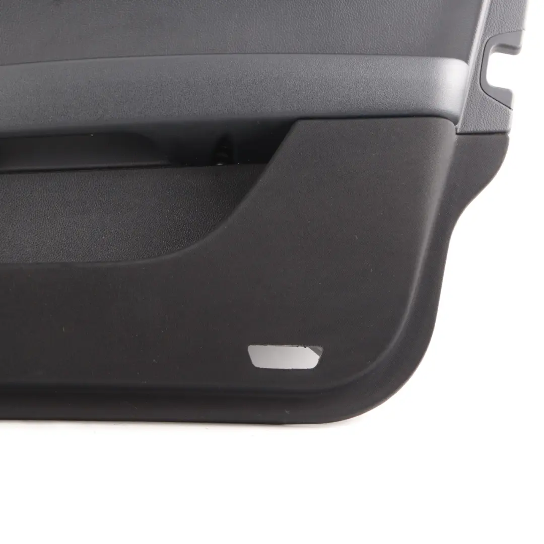 Mercedes W204 Front Right O/S Door Card Trim Panel Black Imitation Leather