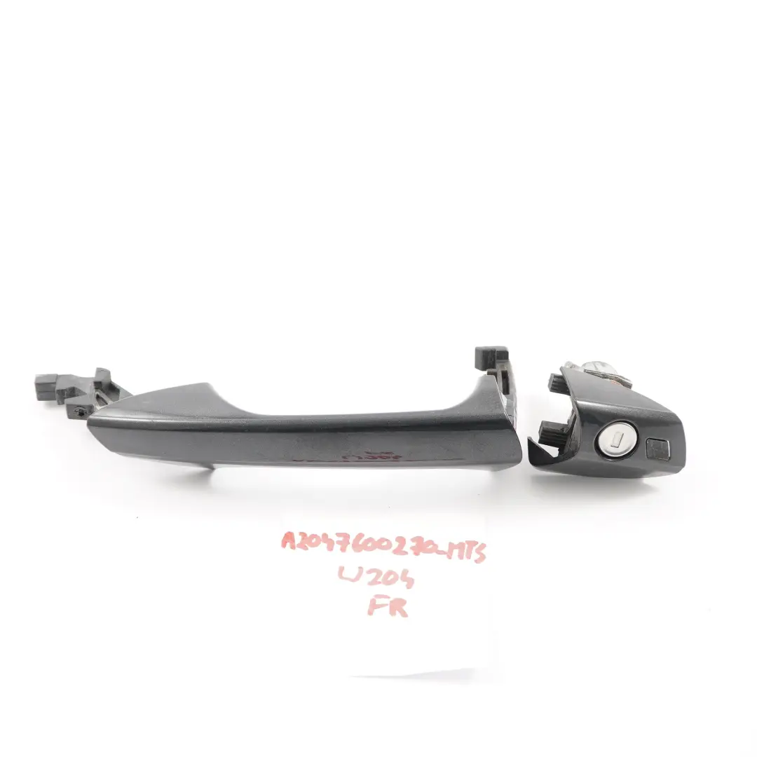 Door Handle Mercedes W176 W204 Grab Front Right O/S Outside Magnetite Black 183