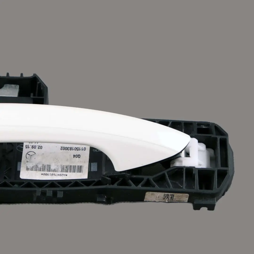 Mercedes W176 Door Handle Grab Front Left N/S Outside A-Class Calcite White 650