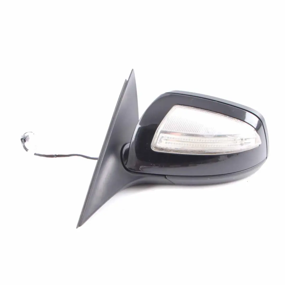 Mercedes W204 Wing Mirror Door Left N/S Outside Obsidian Black Metallic - 197