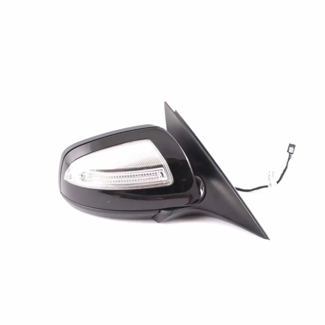 Mercedes W204 Wing Mirror Door Right O/S Obsidian Black Metallic - 197