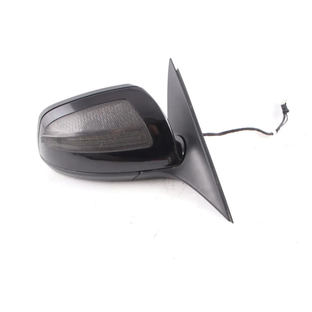 Mercedes W204 Wing Mirror Power Fold Door Right O/S Obsidian Black Metallic 197