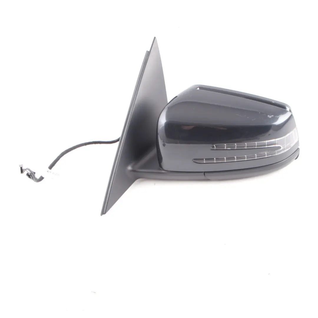 Mercedes W204 Wing Mirror Outside Power Fold Door Left N/S Magnetite Black - 183