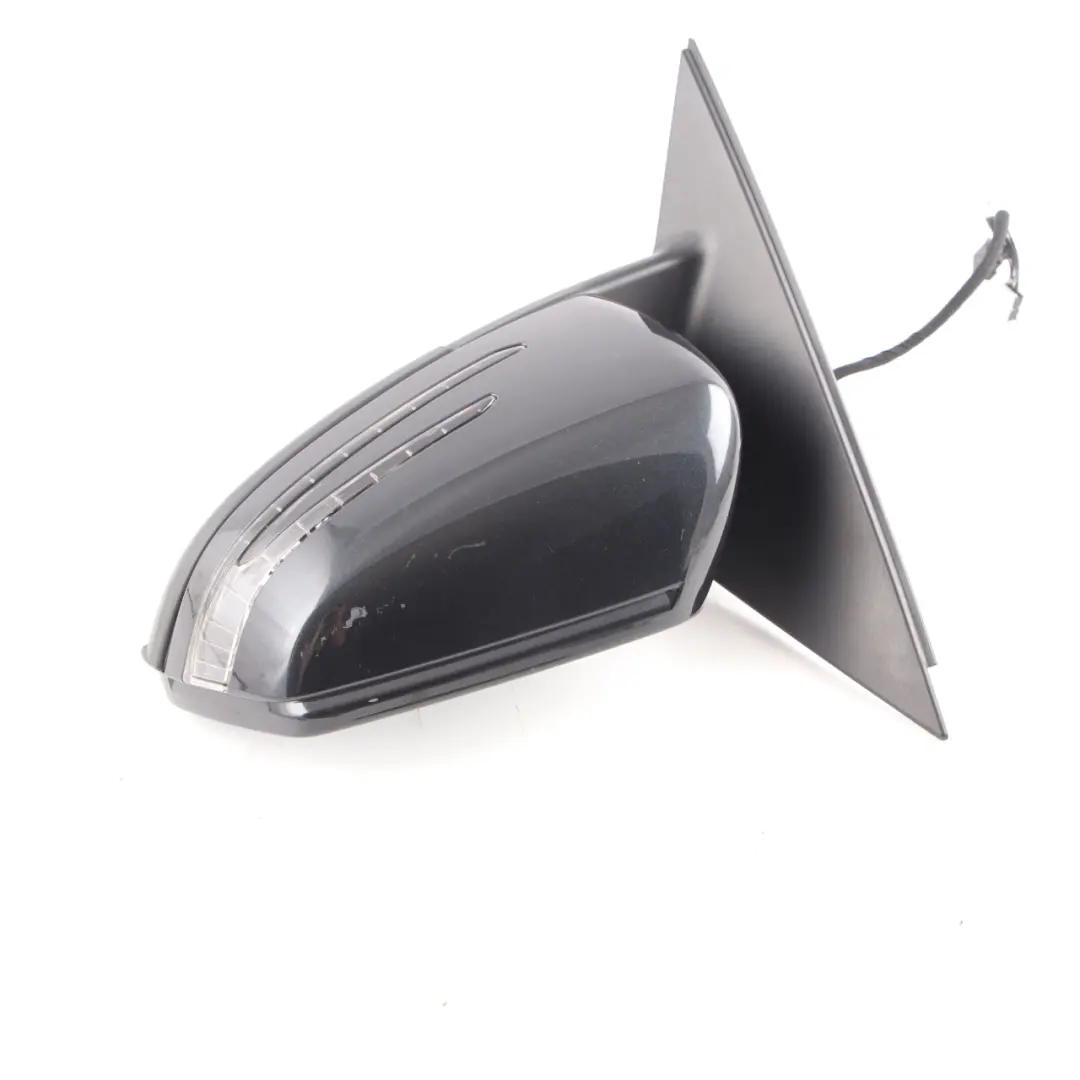 Mercedes W204 Wing Mirror Outside Power Fold Door Left N/S Magnetite Black - 183