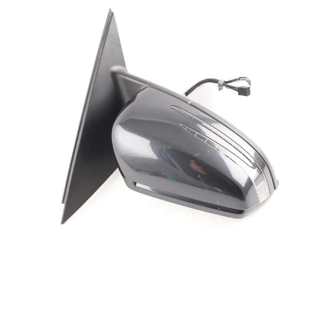 Mercedes W204 Wing Mirror Power Fold Door Right O/S Magnetite Black Metallic 183