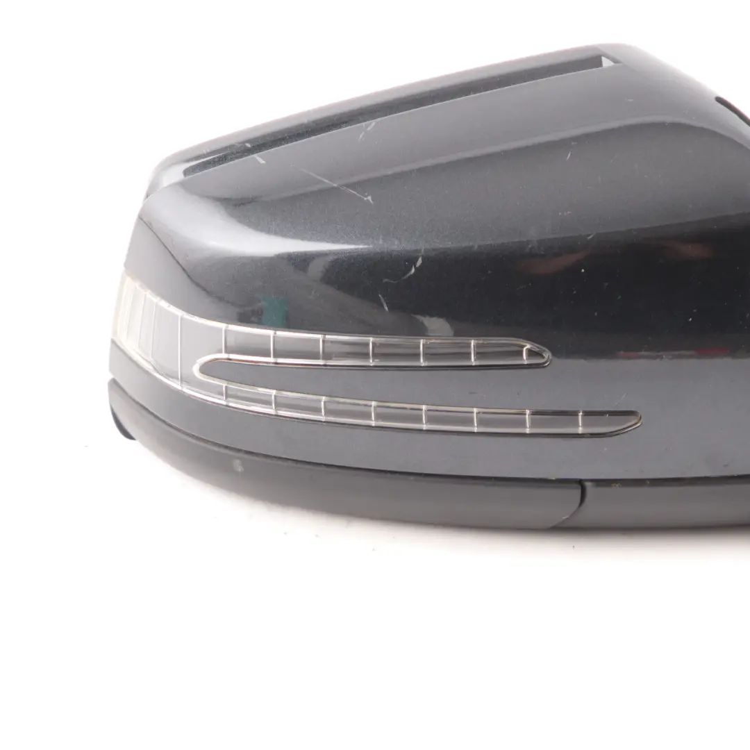 Mercedes W204 Wing Mirror Power Fold Door Right O/S Magnetite Black Metallic 183