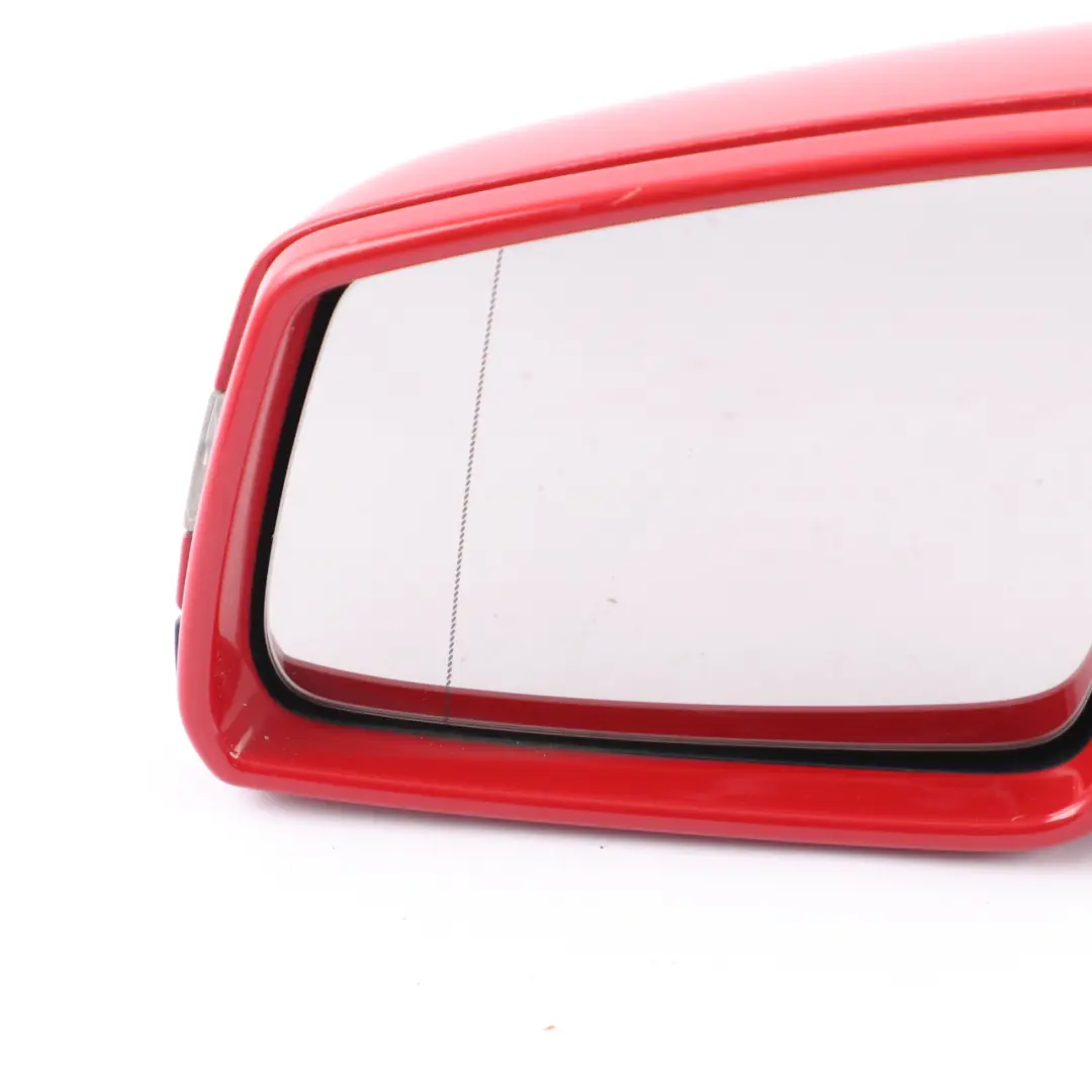 Mercedes W204 Wing Mirror Power Fold Door Left N/S Outside Fire Opal Red - 590