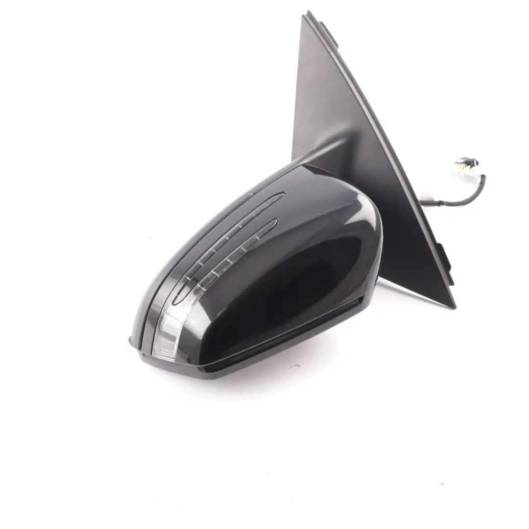 Mercedes W204 Coupe Wing Mirror Door Left N/S Obsidian Black - 197 A2048103576