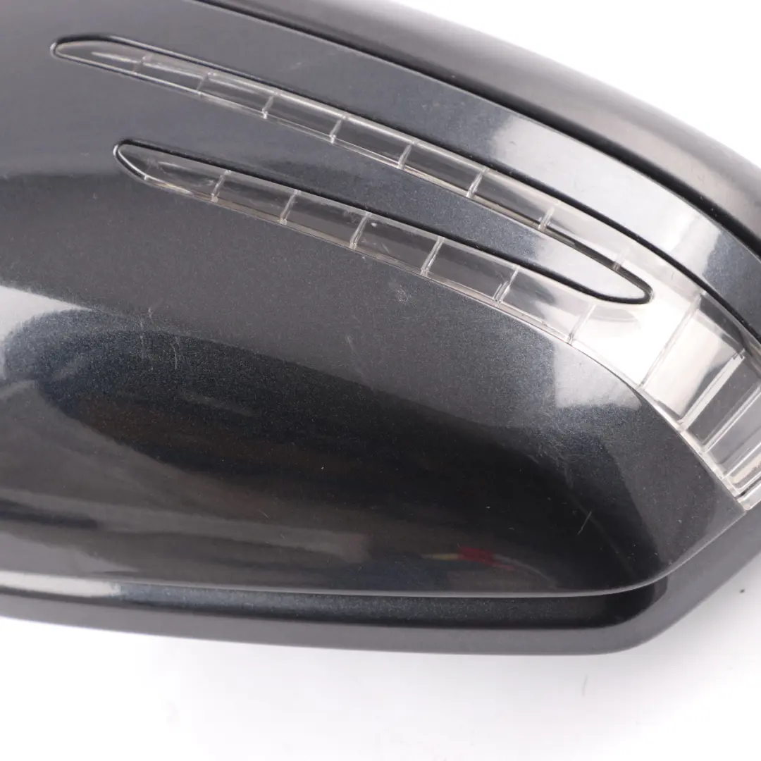 Mercedes W204 Coupe Wing Mirror Right Power Fold Magnetite Black Metallic 183