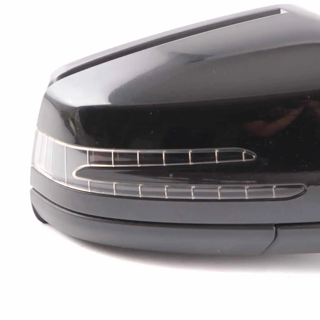 Mercedes W204 Coupe Wing Mirror Door Right O/S Outside Obsidian Black - 197