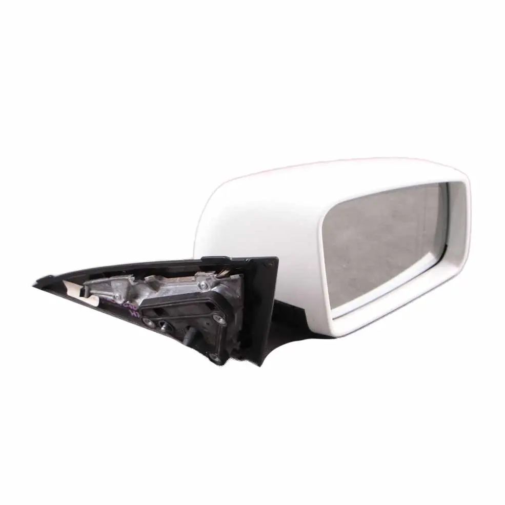 Mercedes W204 Coupe Wing Mirror Door Right O/S Power Fold Polar White - 149