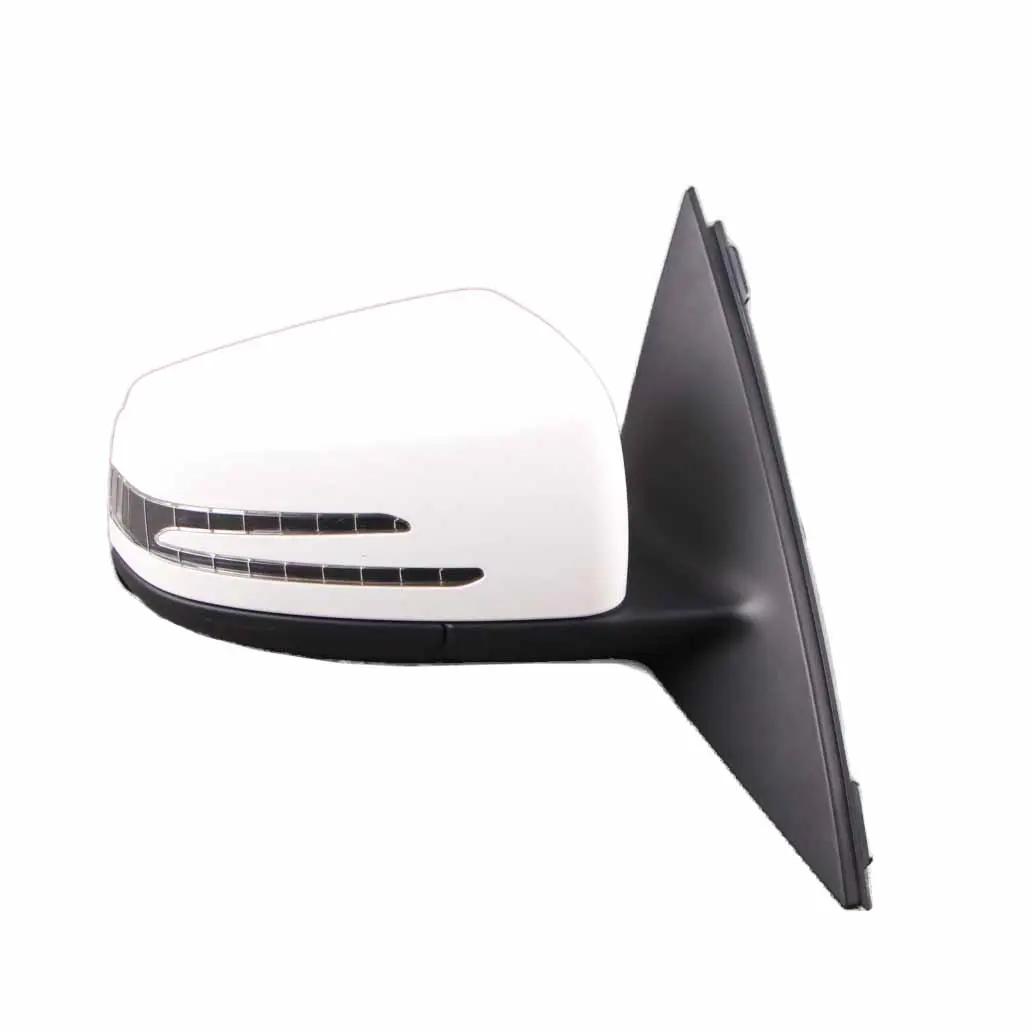 Mercedes W204 Coupe Wing Mirror Door Right O/S Power Fold Polar White - 149