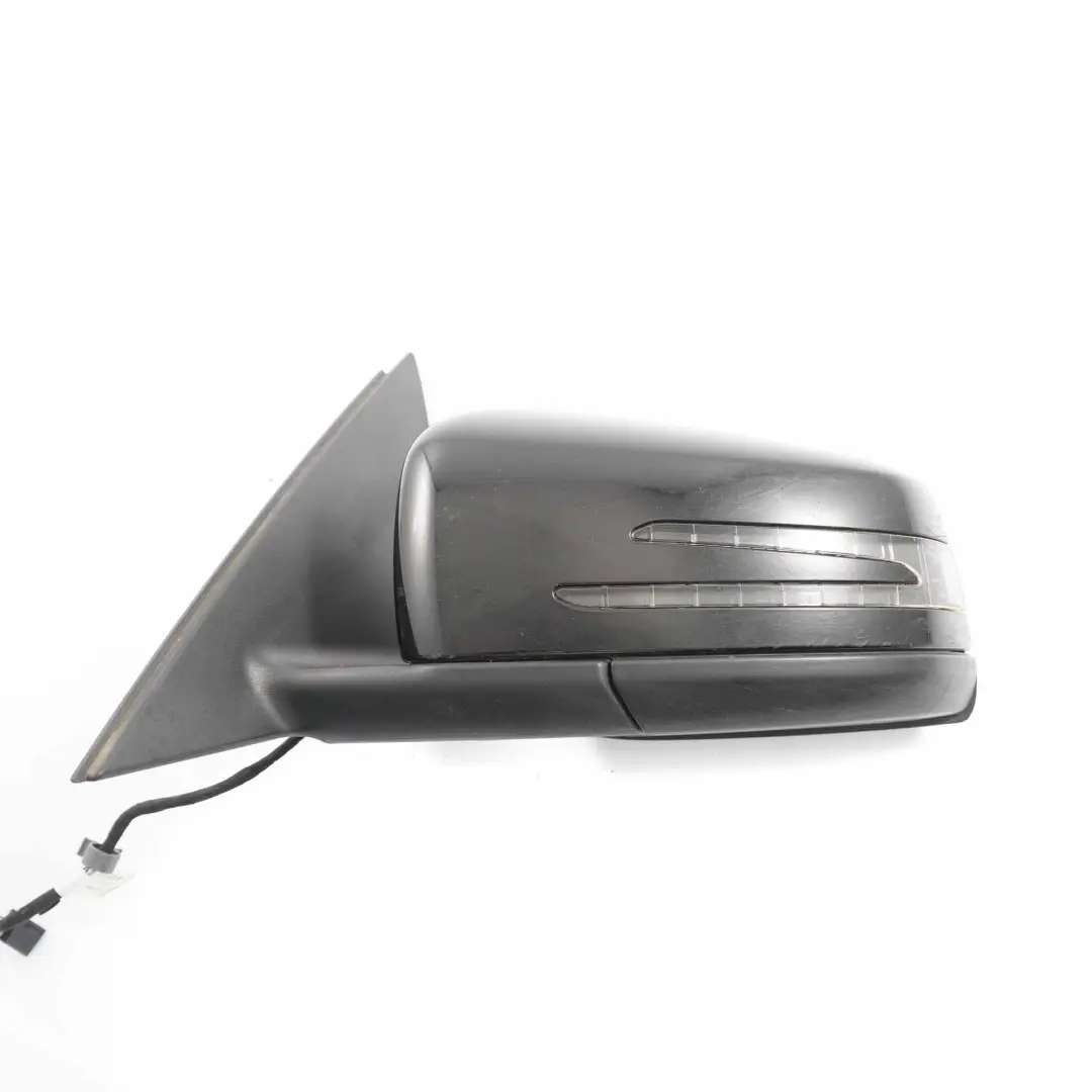 Mercedes W204 Wing Mirror Electric Outside Door Left N/S Obsidian Black - 197