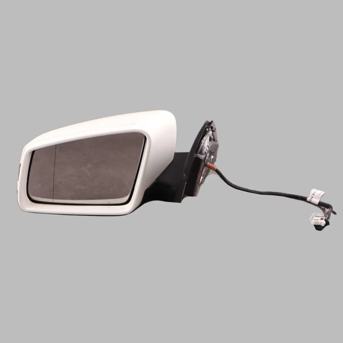 Mercedes W204 Wing Mirror Door Left N/S Power Fold Auto Dip Calcite White - 650