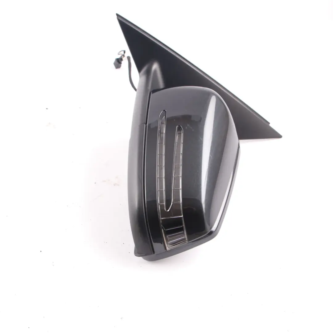 Mercedes W204 Wing Mirror Power Fold Auto Dip Door Left N/S Magnetite Black 183