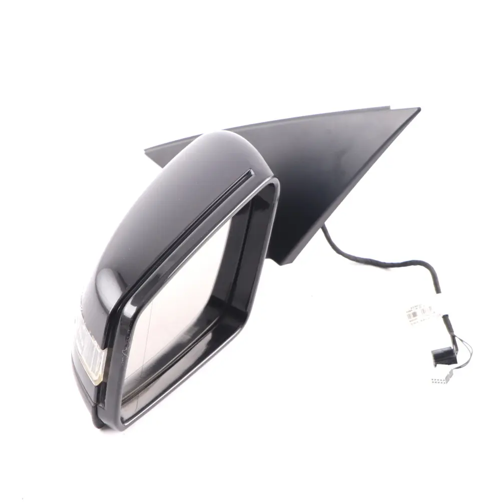 Mercedes W204 Wing Mirror Power Fold Auto Dip Door Left N/S Obsidian Black 197