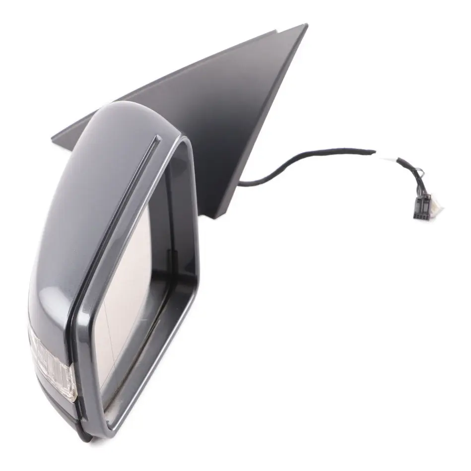 Mercedes W204 Wing Mirror Door Left N/S Power Fold Auto Dip Tenorite Grey - 755