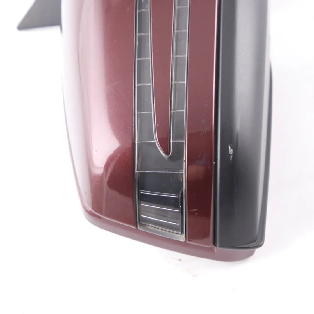 Mercedes W204 Wing Mirror Door Right O/S Power Fold Auto Dip Carneol Red - 544