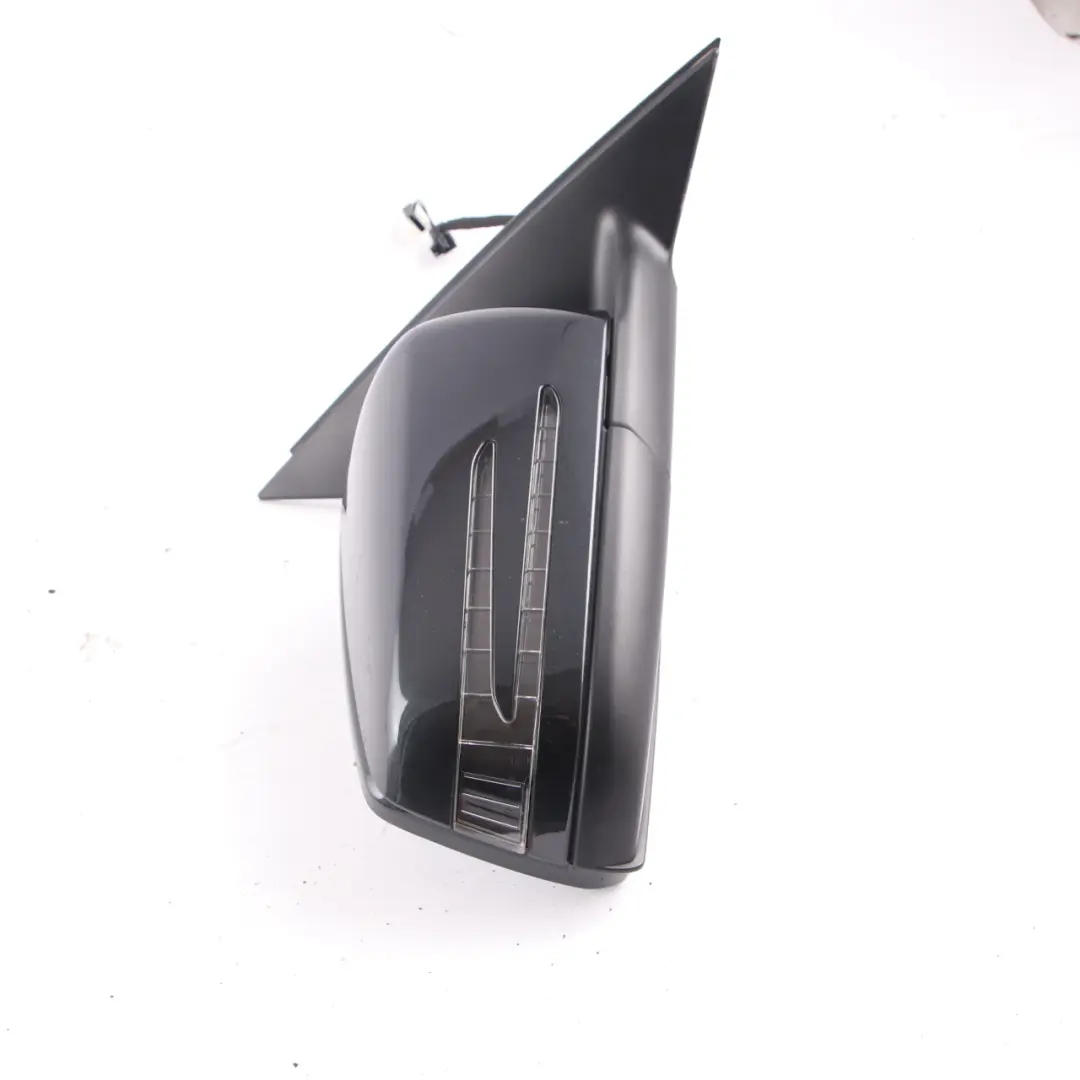 Mercedes W204 Wing Mirror Door Right O/S Power Fold Auto Dip Magnetite Black