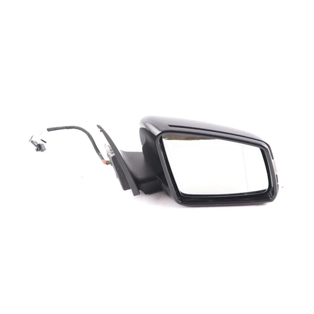 Wing Mirror Mercedes W204 Door Right O/S Power Fold Auto Dip Obsidian Black 197