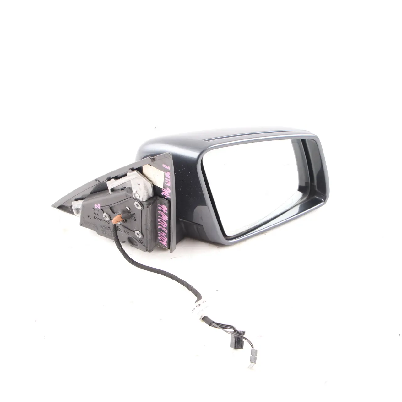 Mercedes W204 Wing Mirror Door Right O/S Power Fold Auto Dip Tenorite Grey - 755