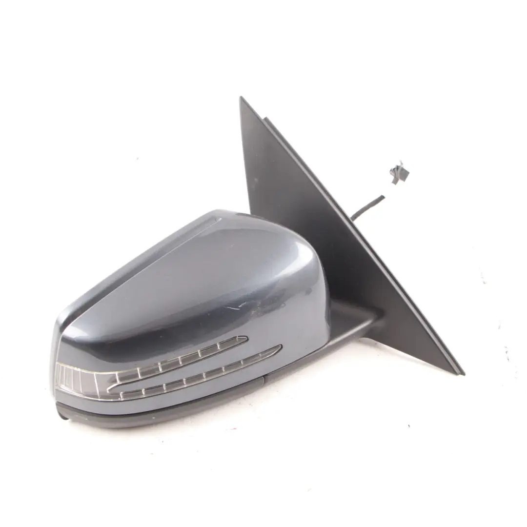 Mercedes W204 Wing Mirror Door Right O/S Power Fold Auto Dip Tenorite Grey - 755