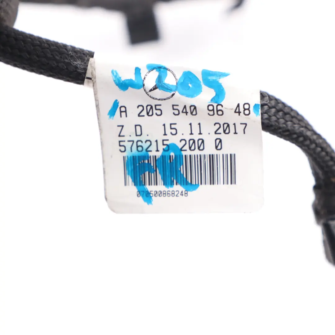 Mercedes W205 Door Wiring Front Right O/S Harness Loom Cable A2055409648
