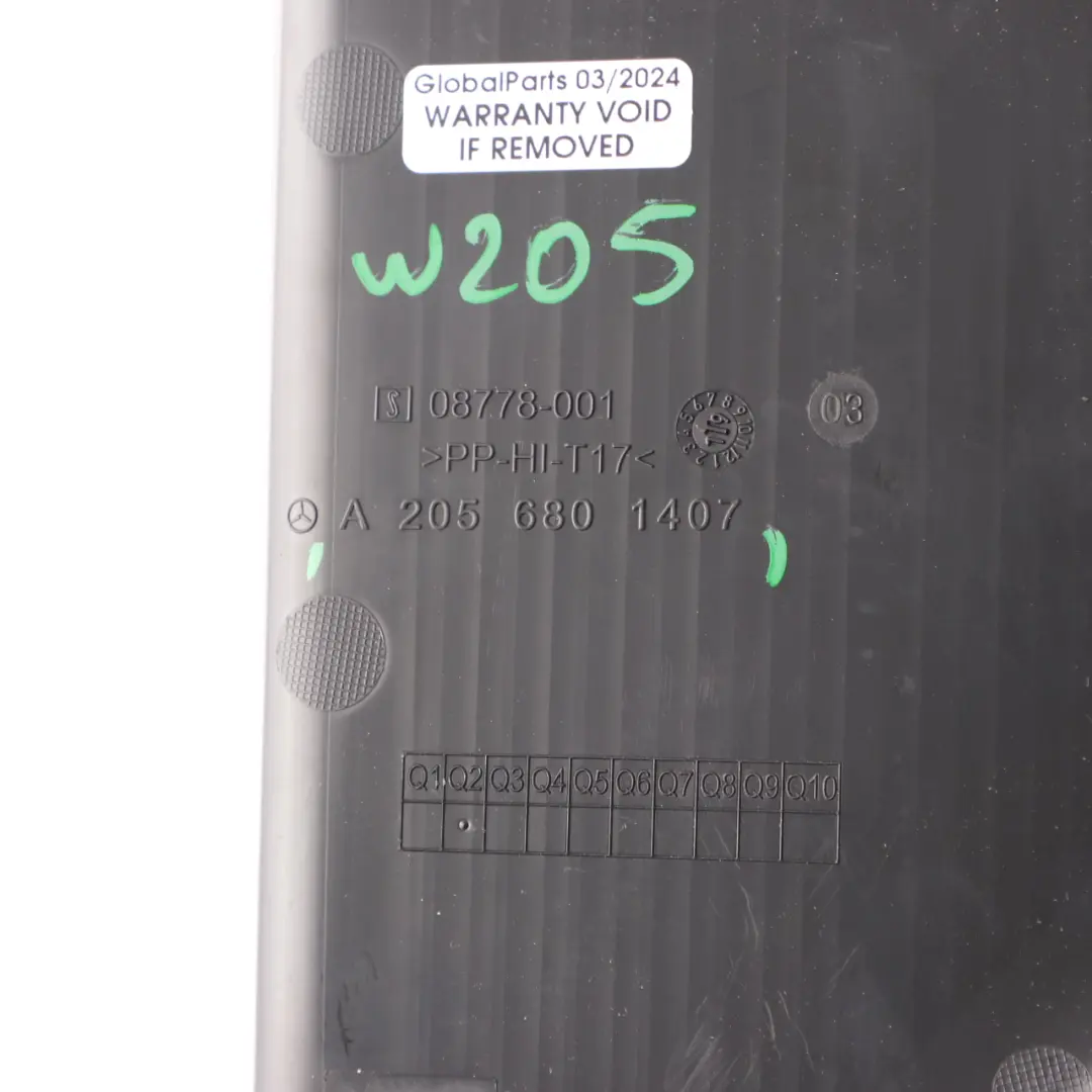 Trim Mercedes W205 Instrument Panel Front Cover Right O/S Black RHD A2056801407
